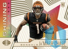 2021 Panini Illusions Ja'Marr Chase #SS-17 Shining Stars Rookie Acetate